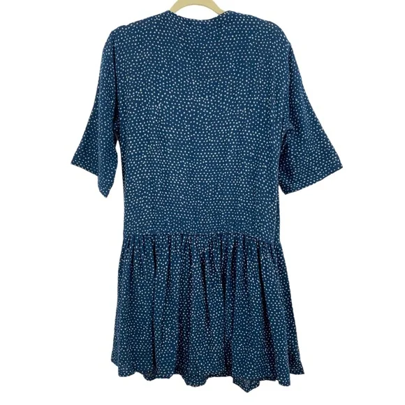 One Teaspoon Starry Night Wrap Drop Waist Gauzy Dress in Navy Sz M - Picture 3 of 16